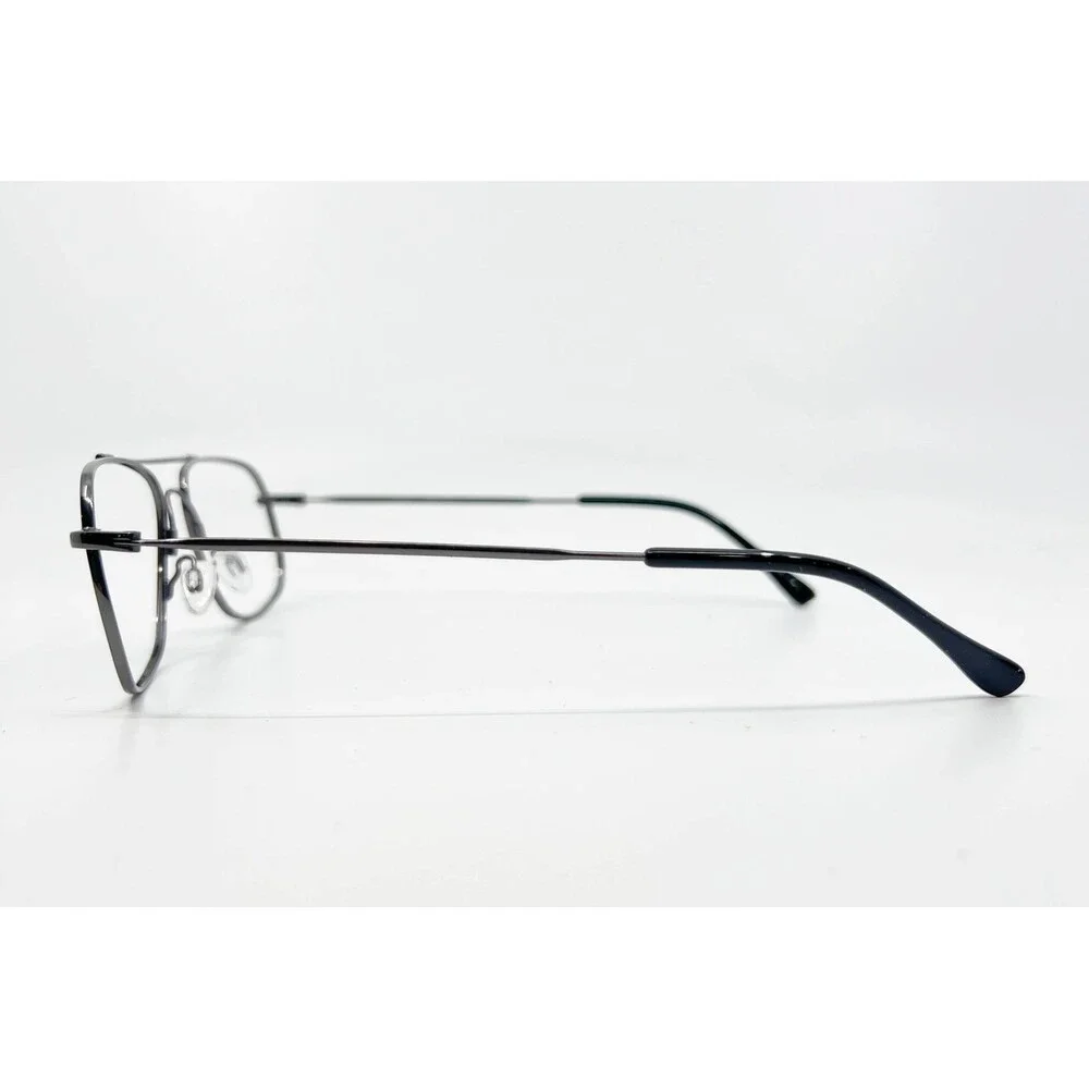 Unbranded Eyeglasses Mens Dk Pewter Aviator Full Rim 2539A 57-18-145